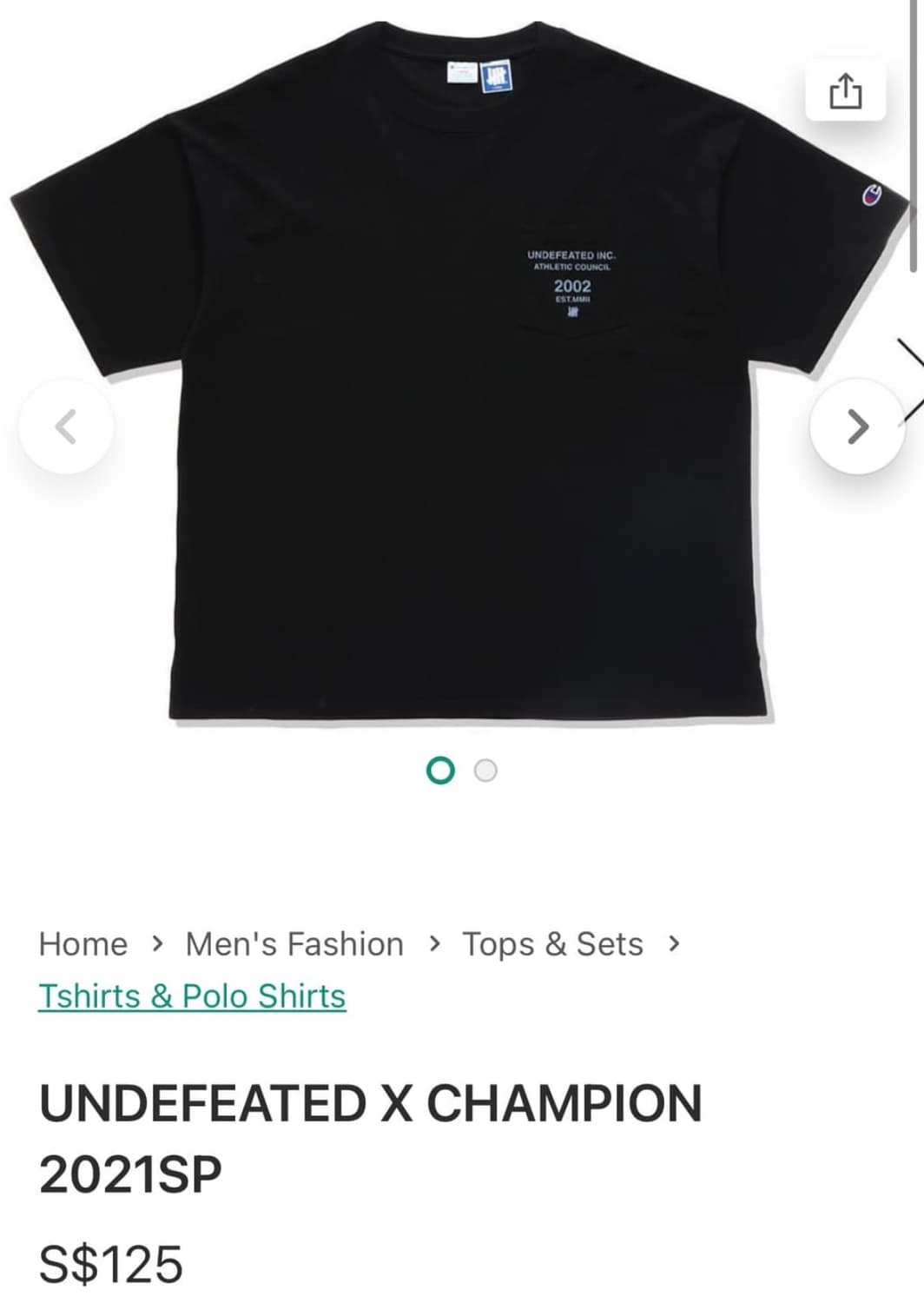 UNDEFEATED X CHAMPION 2002 반팔 티셔츠 상품이미지6