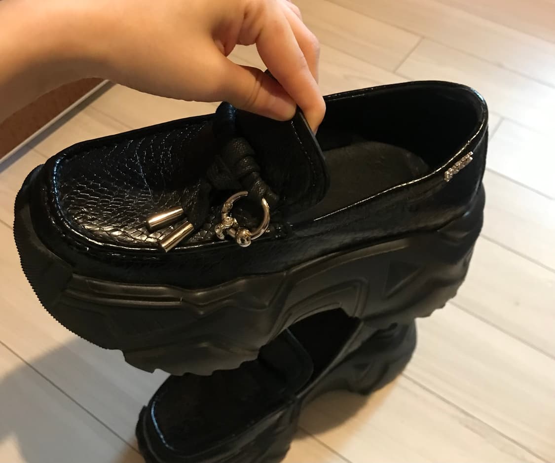 와이이이엘 PLATFORM LOAFER BLACK 230 상품이미지3