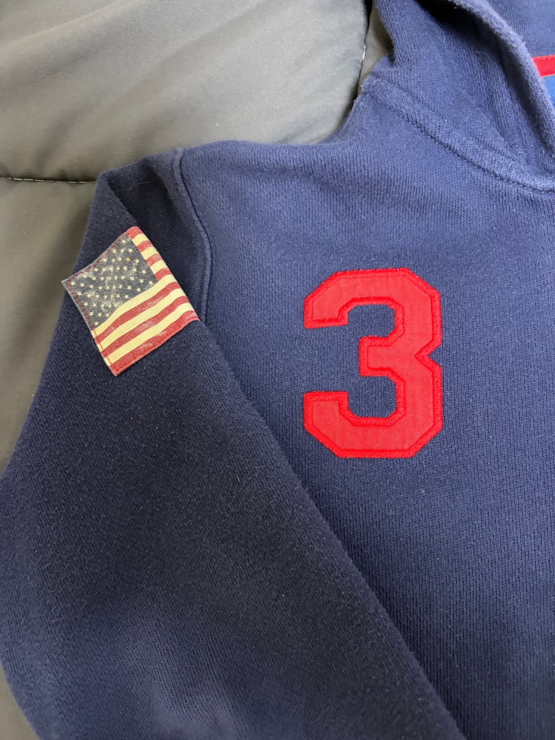 폴로 빅포니 후드집업 네이비 상품이미지3