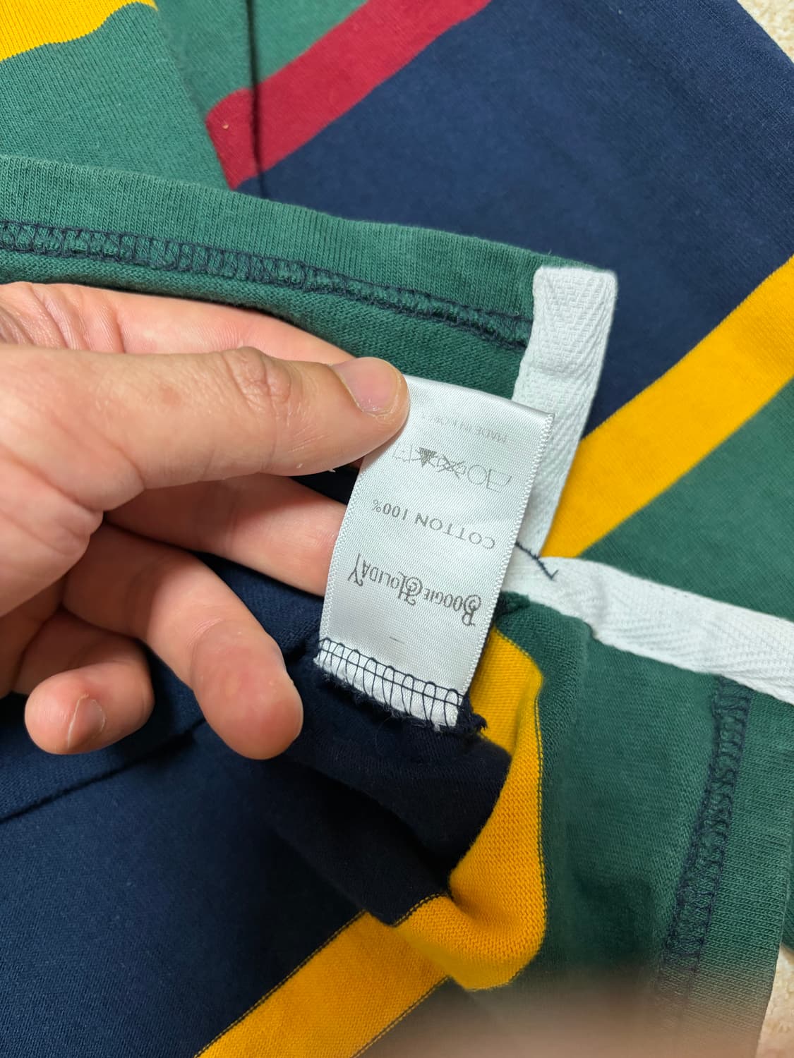 XL) 부기홀리데이 럭비티 스트라이프 상품이미지5