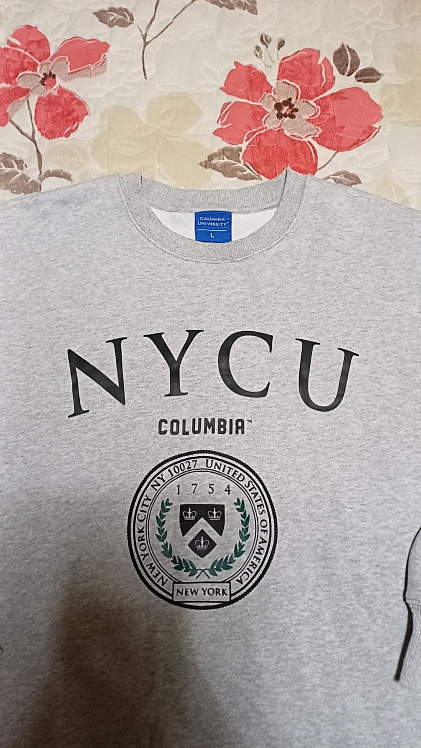컬럼비아대학교 오버핏맨투맨 100 가슴59 기장69 상품이미지4