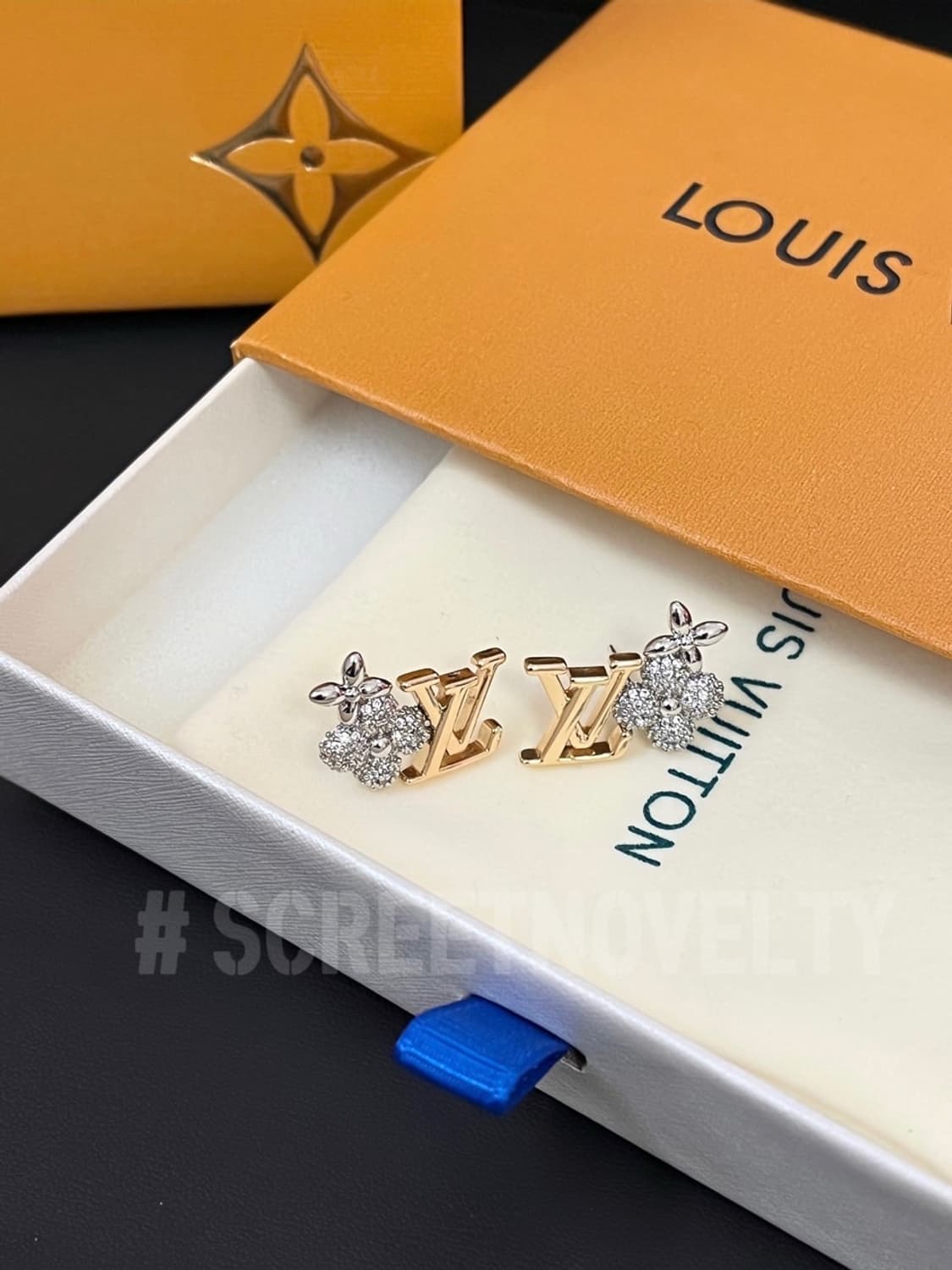 LV GRAM 이어링 큐빅플라워 풀박스 상품이미지8