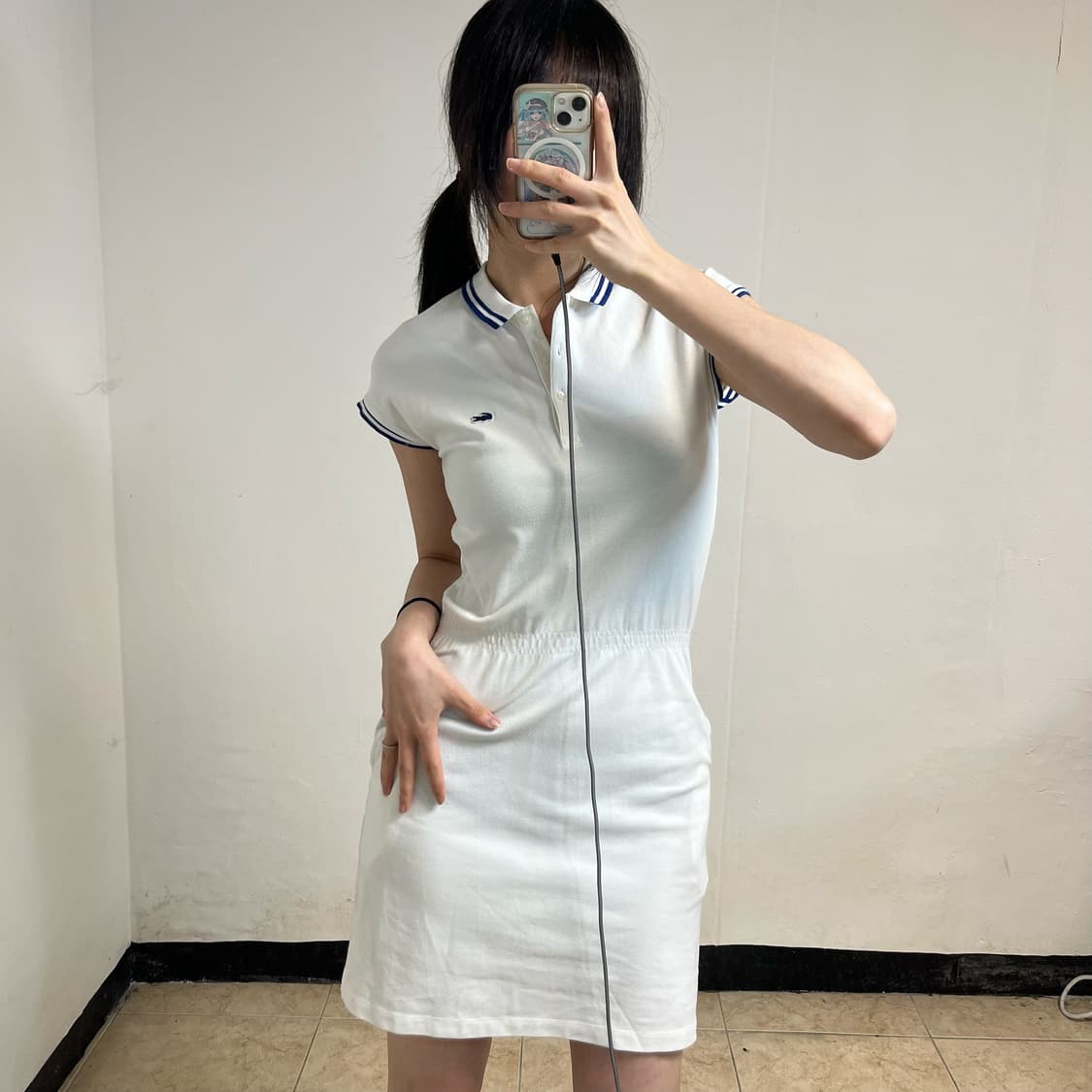 Lacoste White Collar Dress 상품이미지1