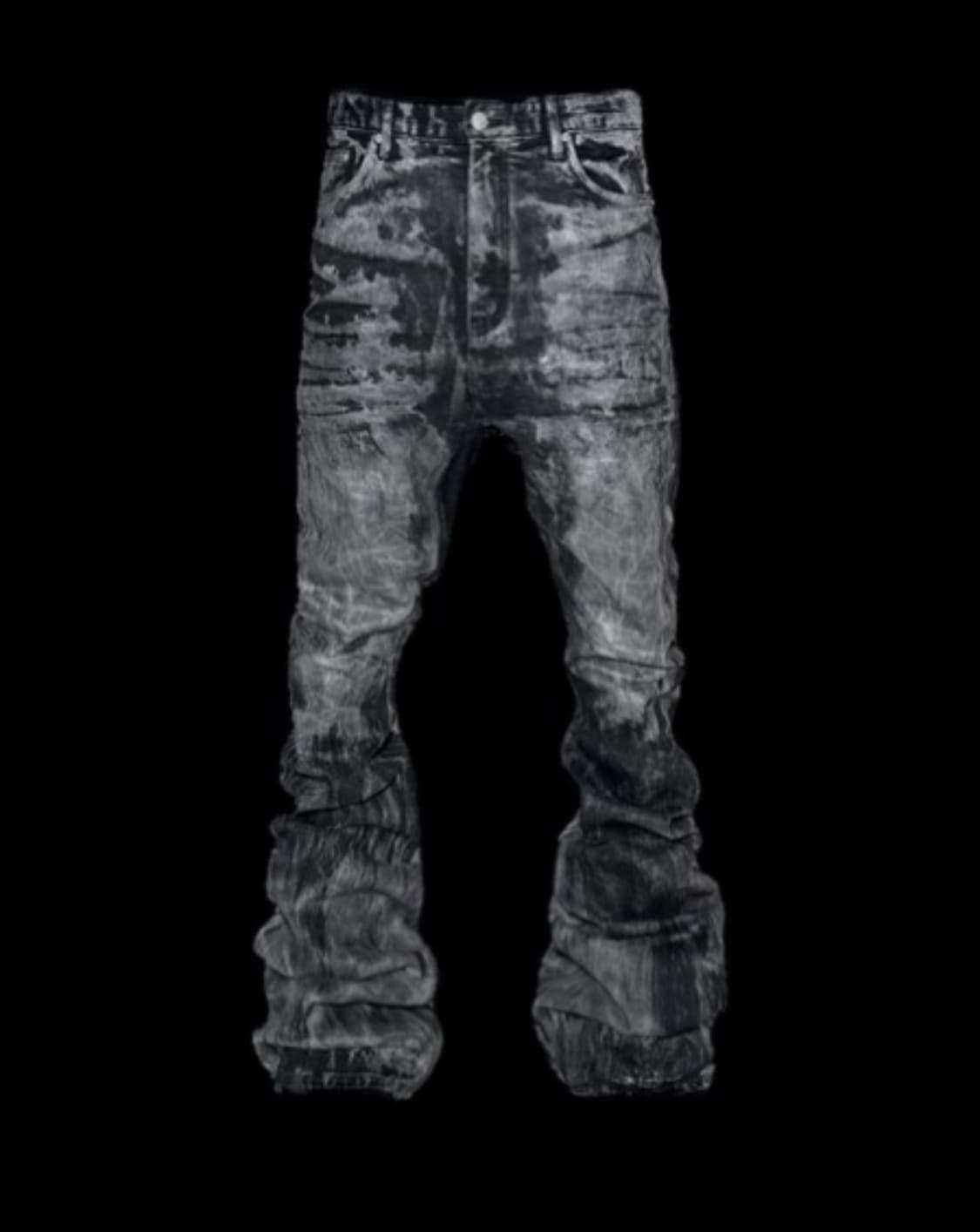 에모스탠스클럽 펜타그램 코팅 배기 플레어진 상품이미지1