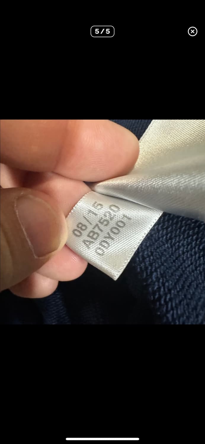  (바배) 아디다스 레드 네이비 배색 맨투맨 상품이미지5