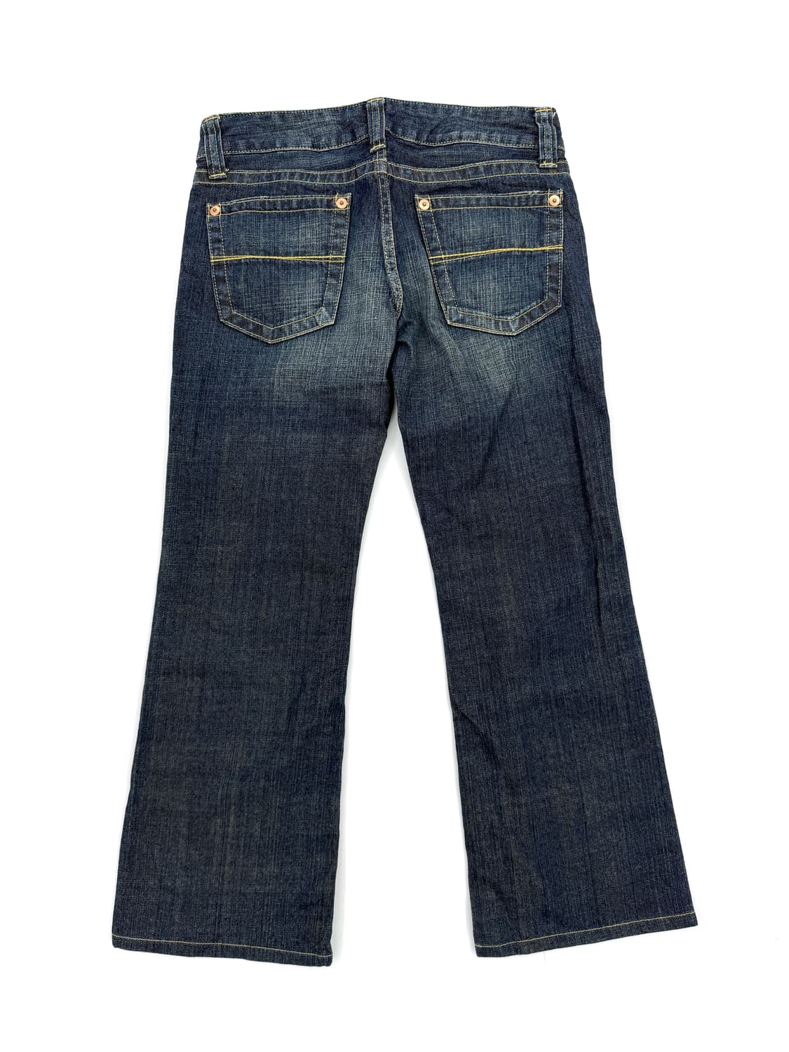 빈티지 유니클로 로우라이즈 와이드 워싱 데님 상품이미지4