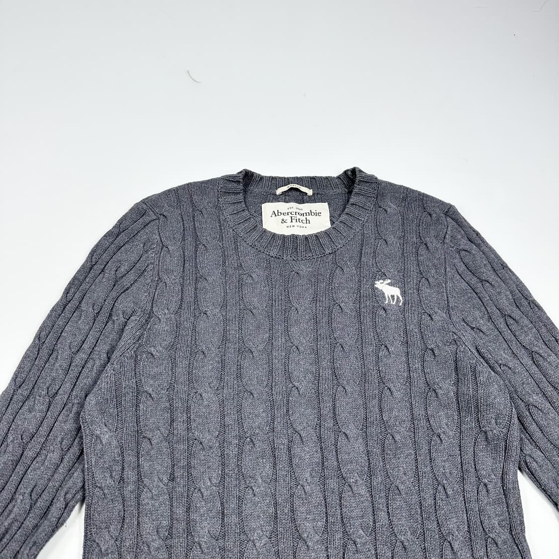 아베크롬비 여성 엘크 케이블 니트 그레이 여성L 상품이미지2