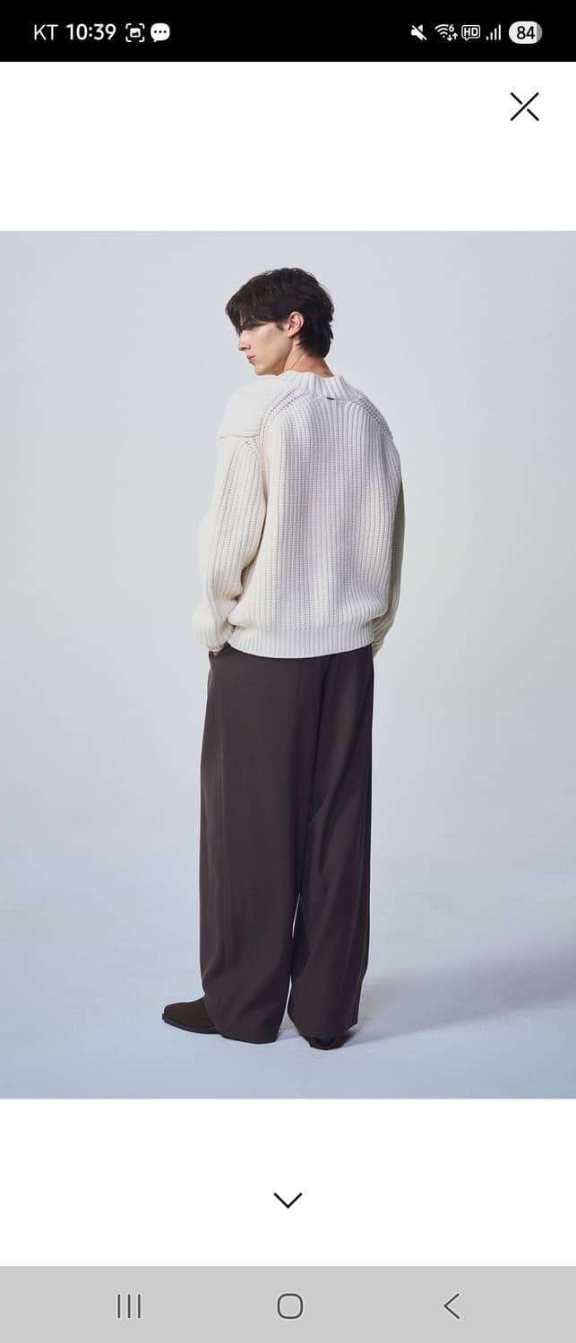 시스템옴므 24fw 파리 컬렉션 브이넥 니트 팝니다 솔리드옴므 타임옴므  상품이미지3