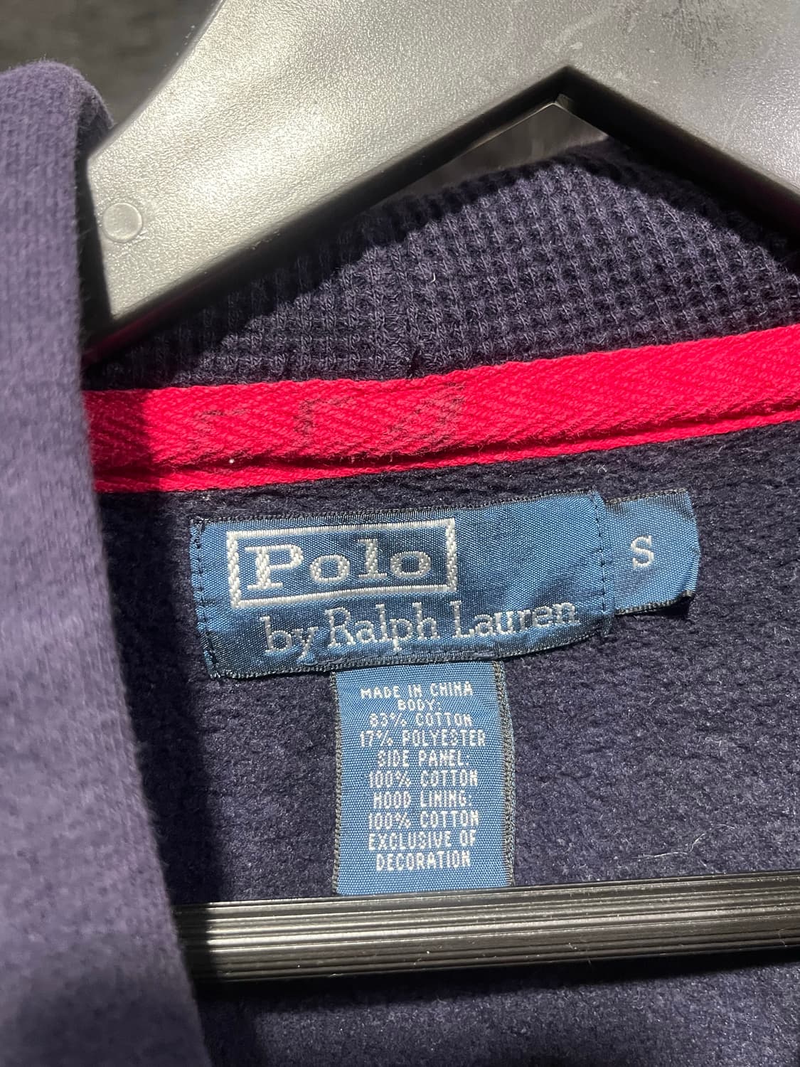 폴로 랄프로렌 네이비 후드집업 상품이미지3