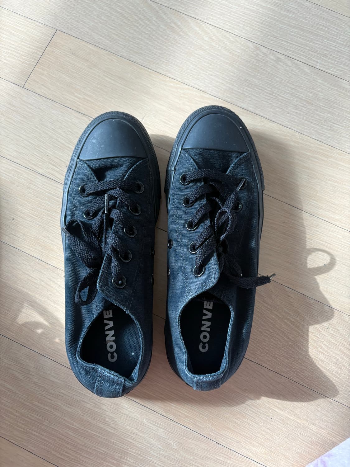 컨버스 척테일러 로우 올블랙 230 상품이미지1