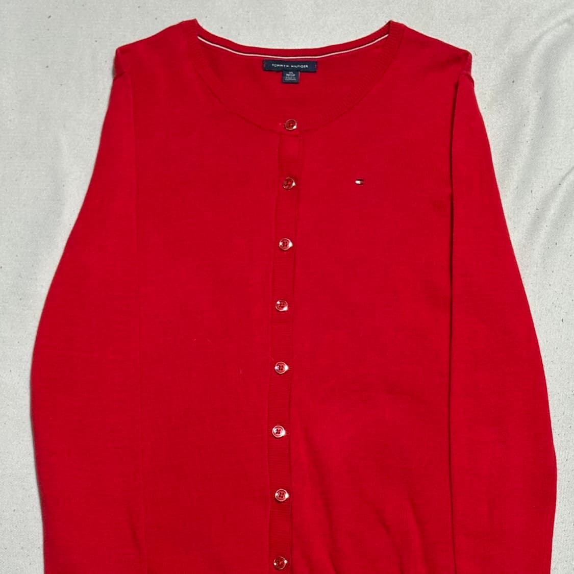 XS 타미힐피거 여성용 래드 코튼 가디건 상품이미지1