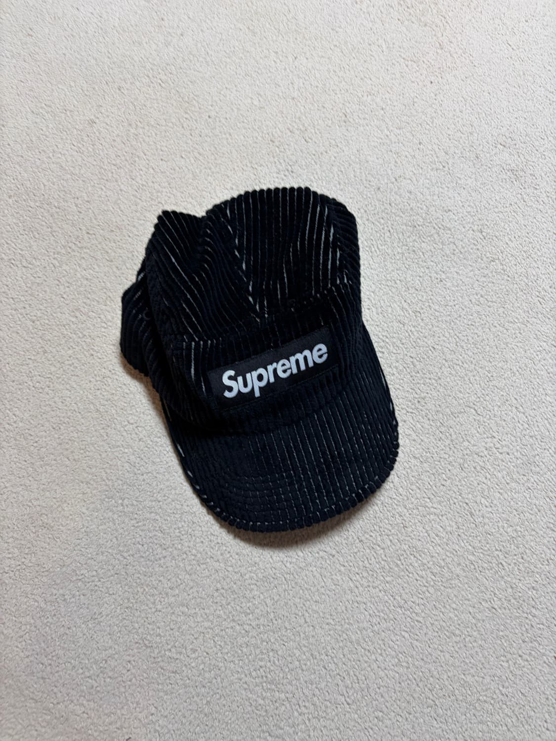 슈프림 투톤 코듀로이 캠프캡 블랙 상품이미지2