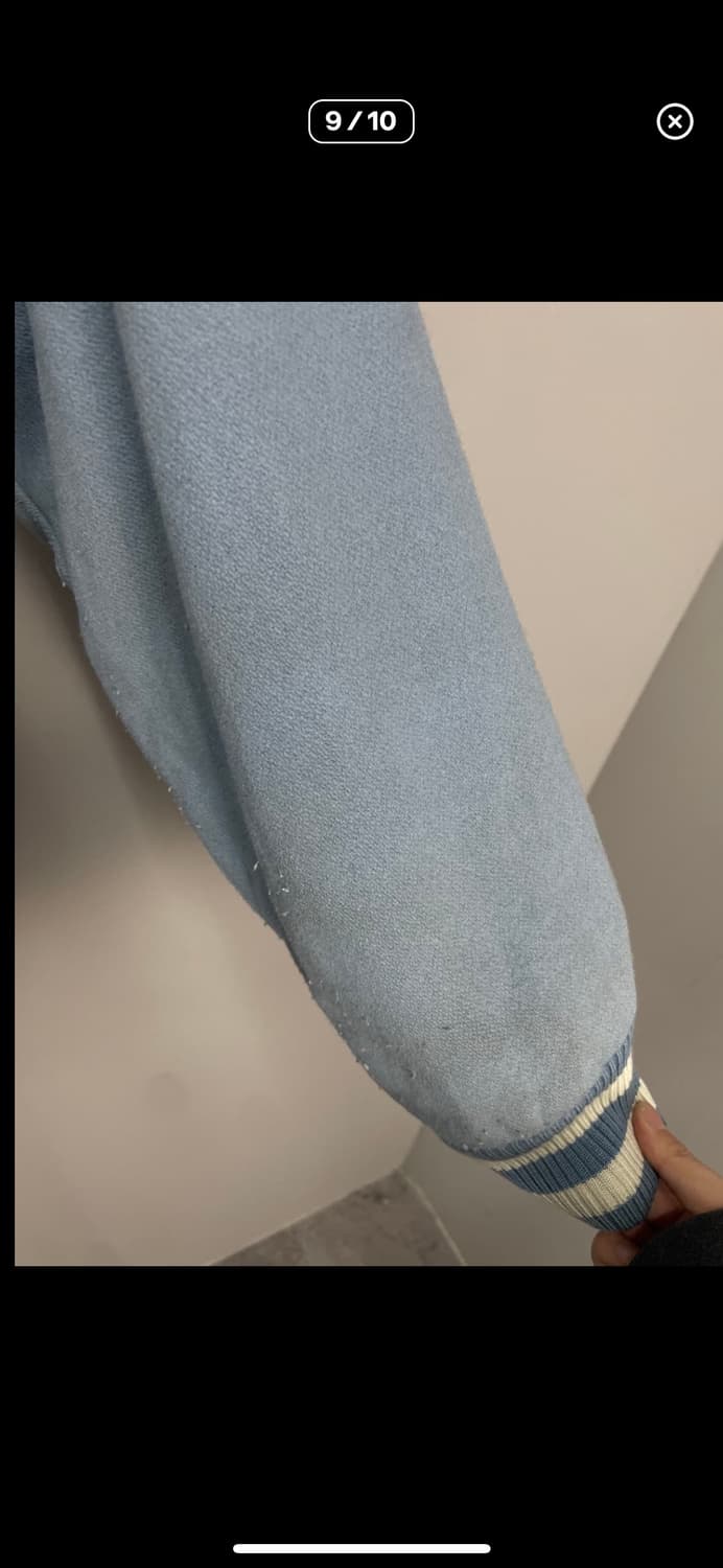 WWS MLB 양키스 라이트블루 울 바시티자켓 A2930 상품이미지8