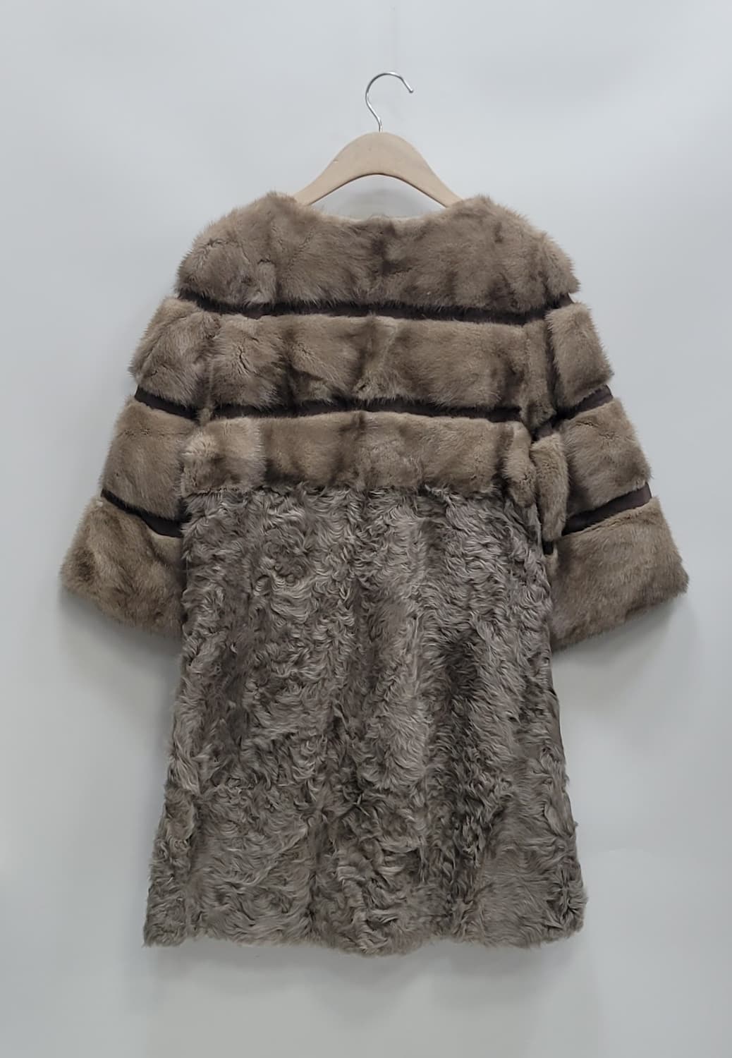 천연 밍크 하프 코트 / 여 M 그레이 브라운
 상품이미지2