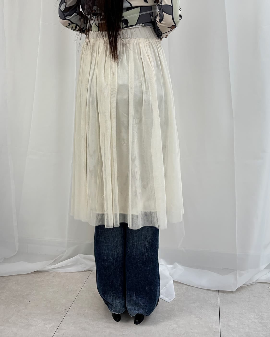 swan tulle balletcore beige ivory skirt 상품이미지9