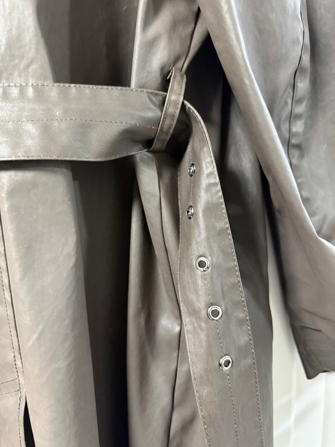 유스 더블 브레스티드 코트 브라운 M 상품이미지6