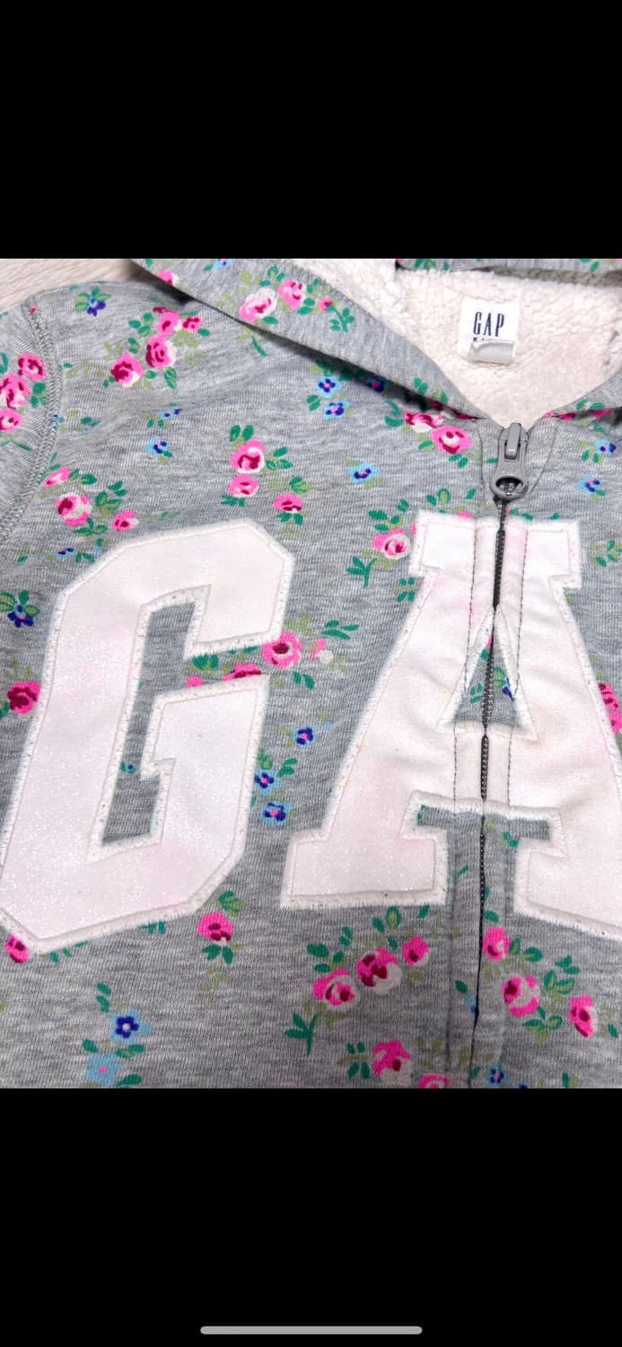 갭 플라워 화이트펄 봄 후드집업 모리걸 상품이미지6