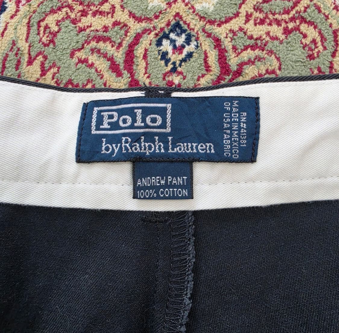 [최종할인] 00' 폴로 네이비 앤드류 투턱 클래식 치36-34  상품이미지5