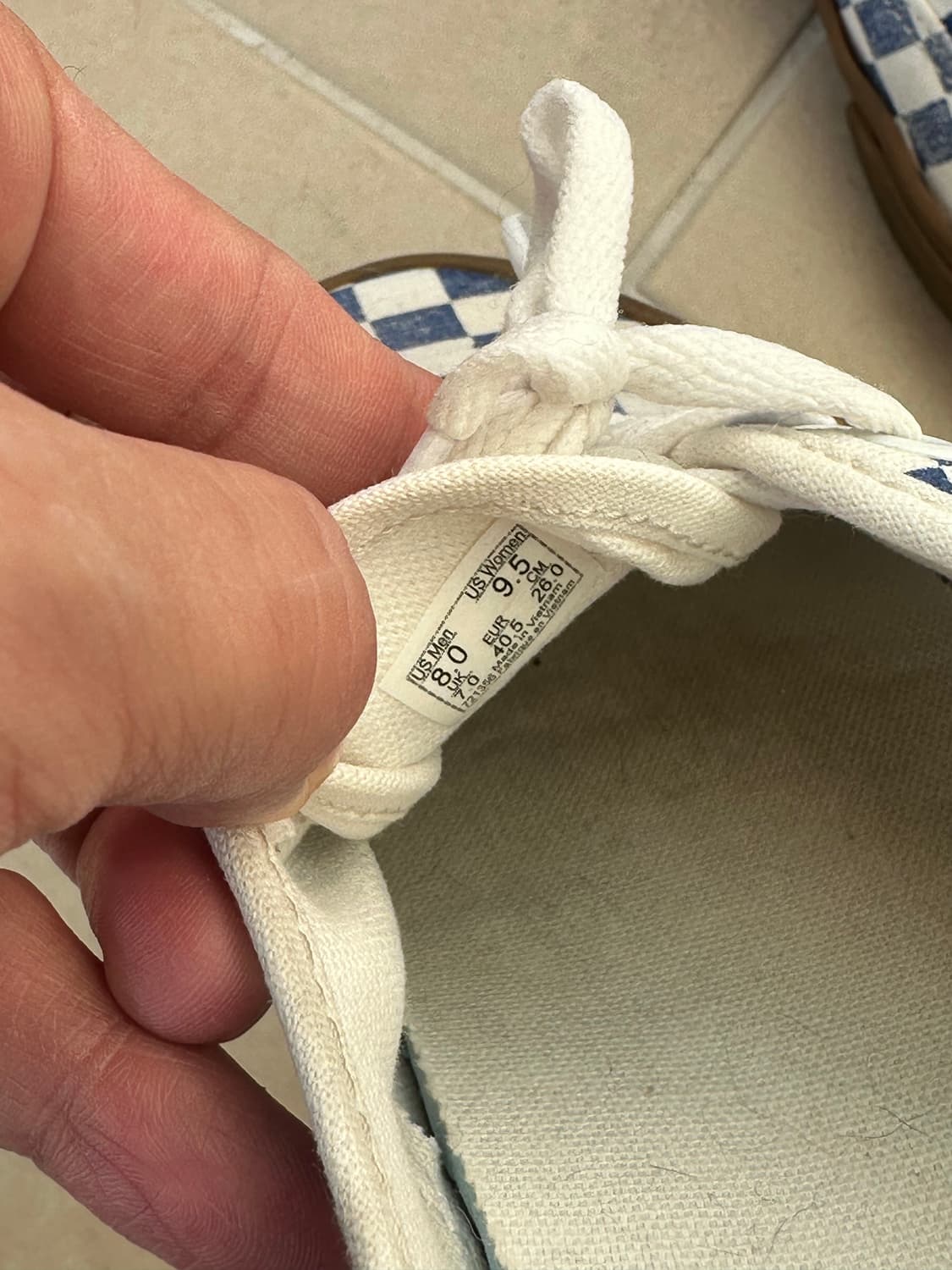 260) 반스 체크 어센틱 US8 상품이미지2