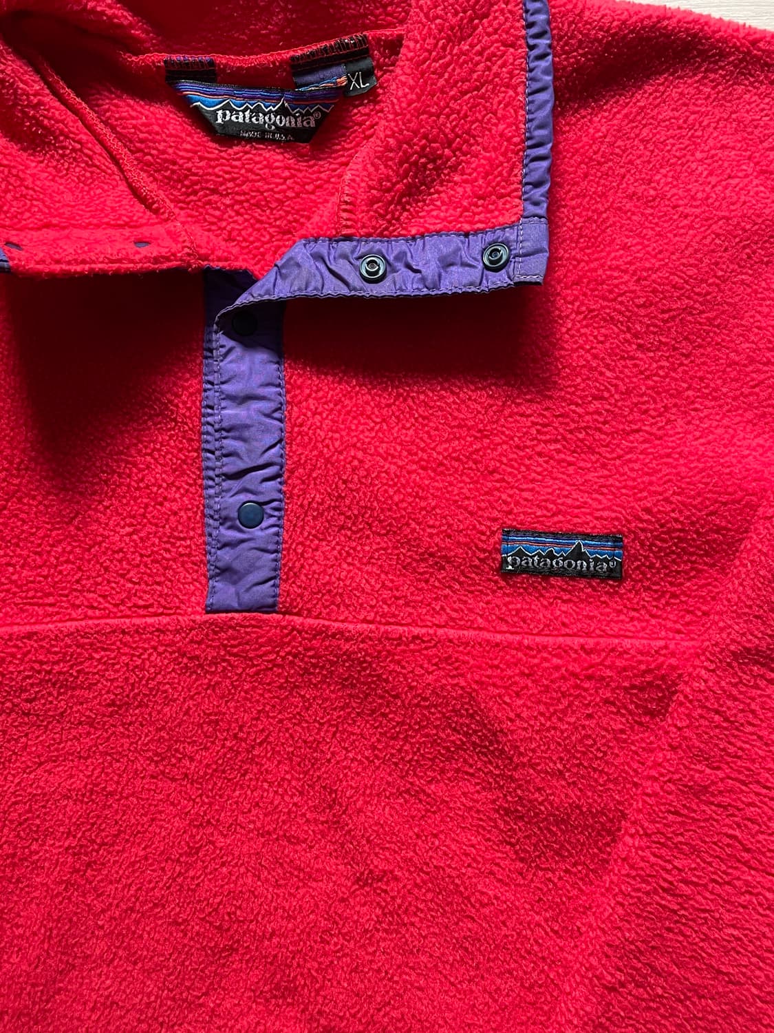 80s 파타고니아 신칠라 레드 퍼플 patagonia 빈티지 상품이미지5