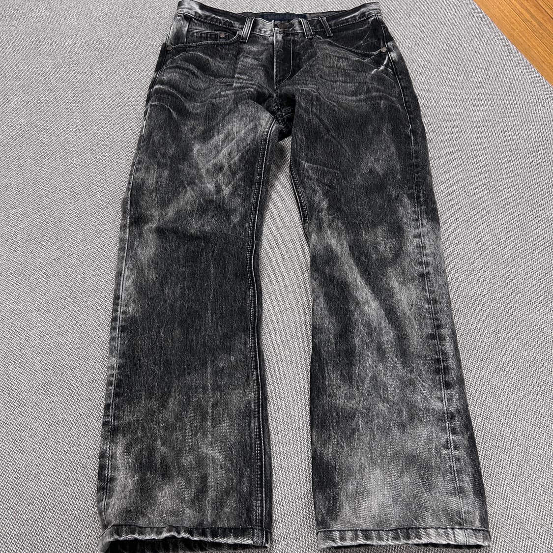 에비수 워시드 블랙진(34) 상품이미지3