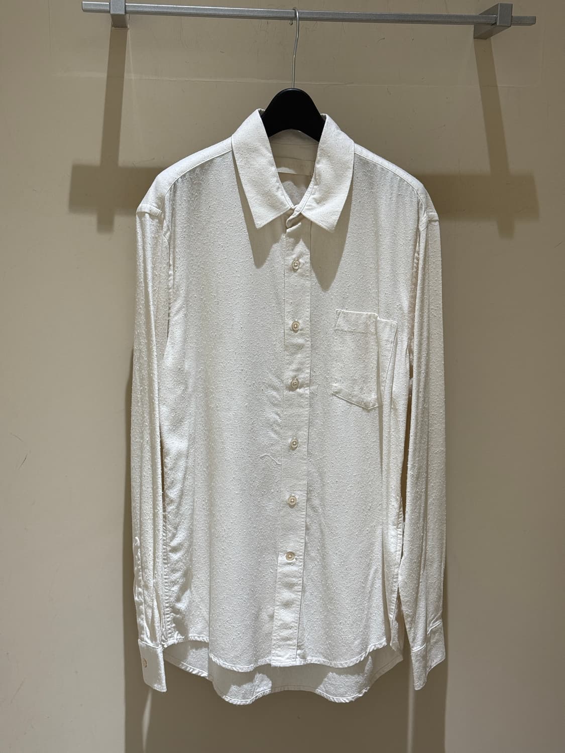 아워레가시 클래식 셔츠 화이트 실크 상품이미지1