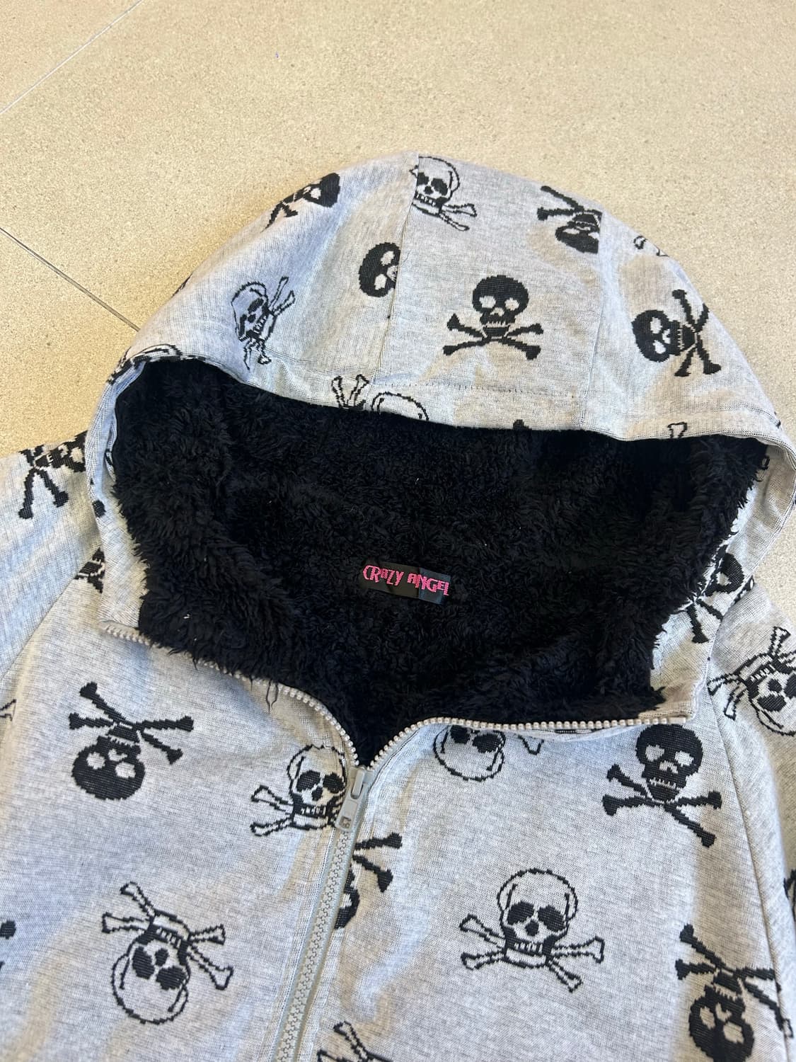 해골 퍼 후드집업 상품이미지2