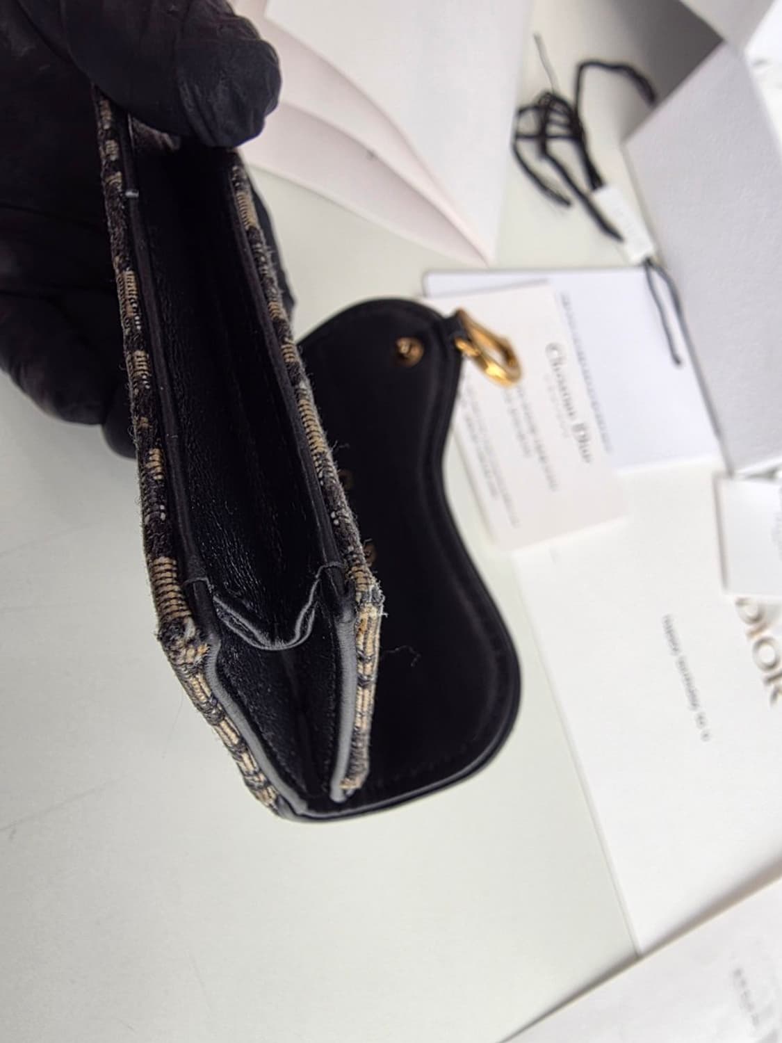 디올 오블리크 카드지갑 (영수증 포함 풀구성) 상태 매우 좋음 상품이미지5