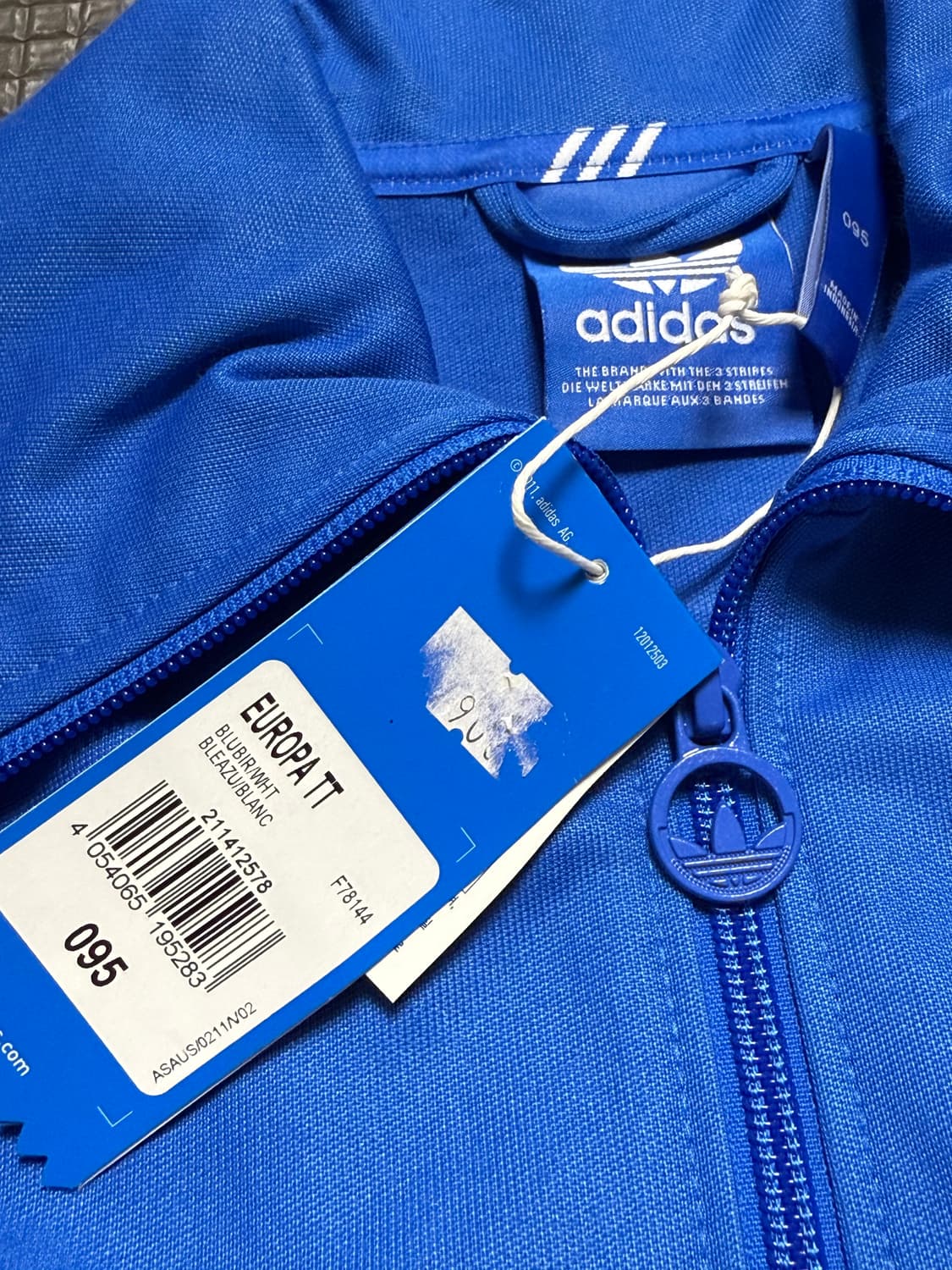 새상품 아디다스 유로파 트랙탑 져지 하늘  상품이미지2