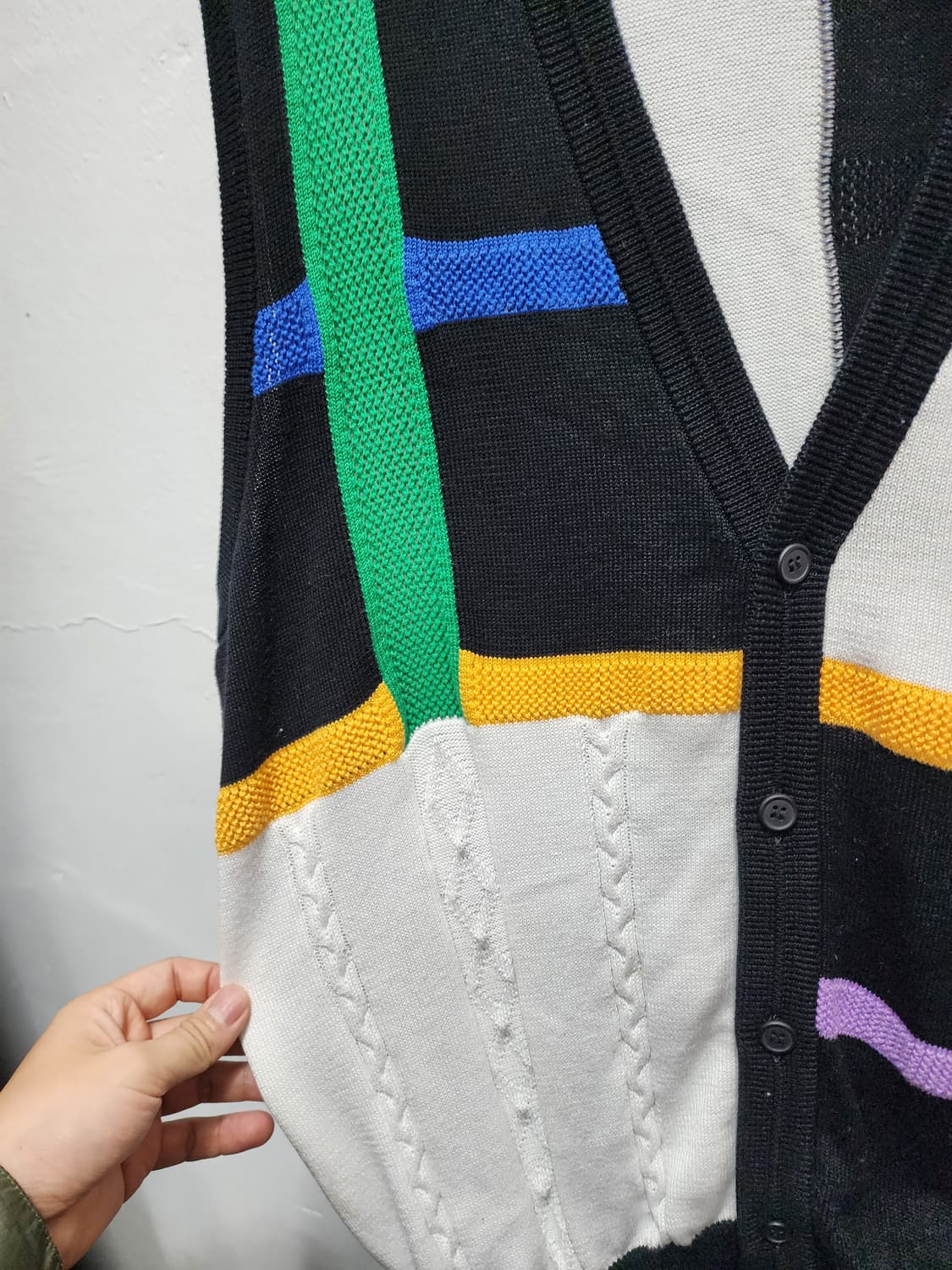 KENZO 컬러블록 니트 베스트 상품이미지3