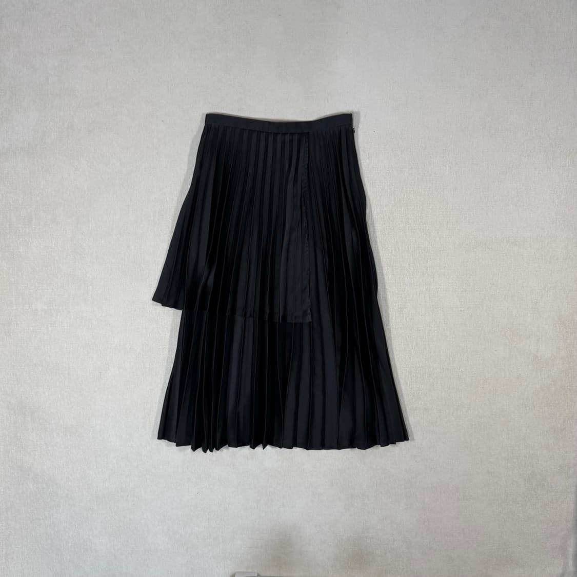 Pleated Double Black Skirt 상품이미지1