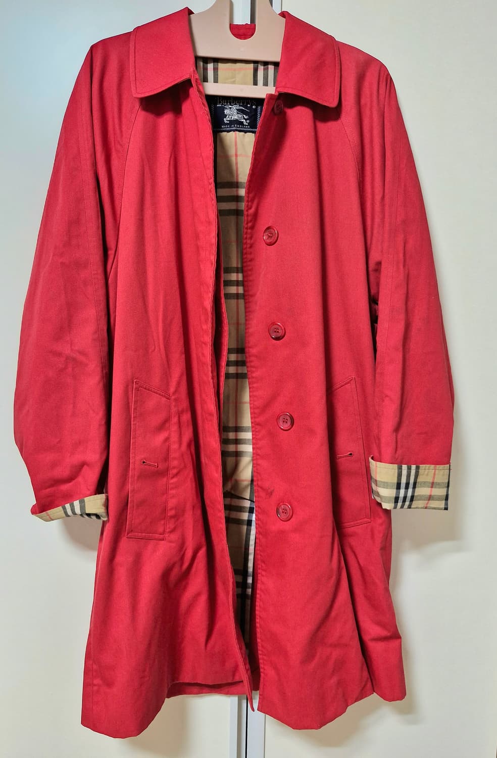 버버리 레드 코트 상품이미지1