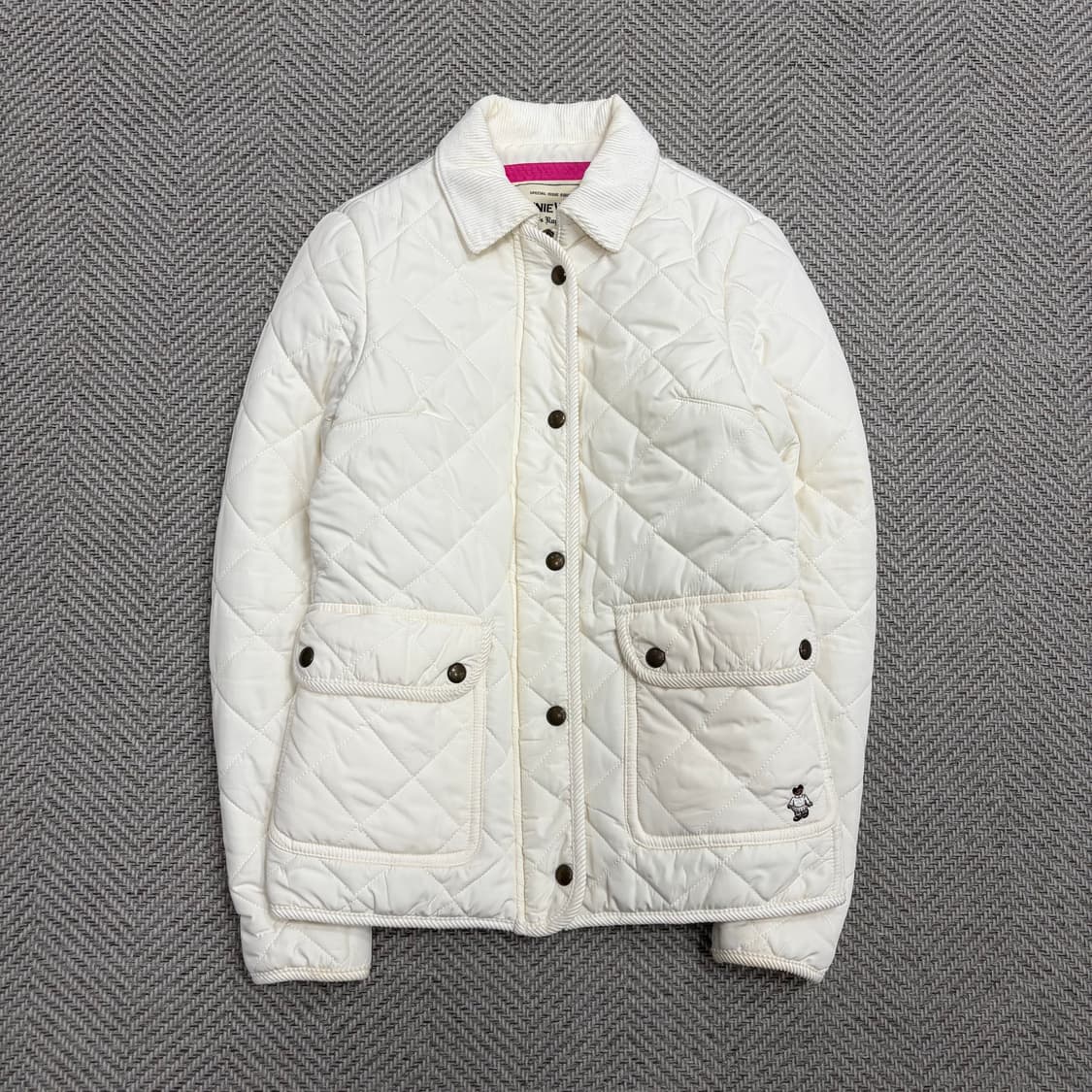 티니위니 화이트 퀼팅 자켓 v1594 상품이미지1