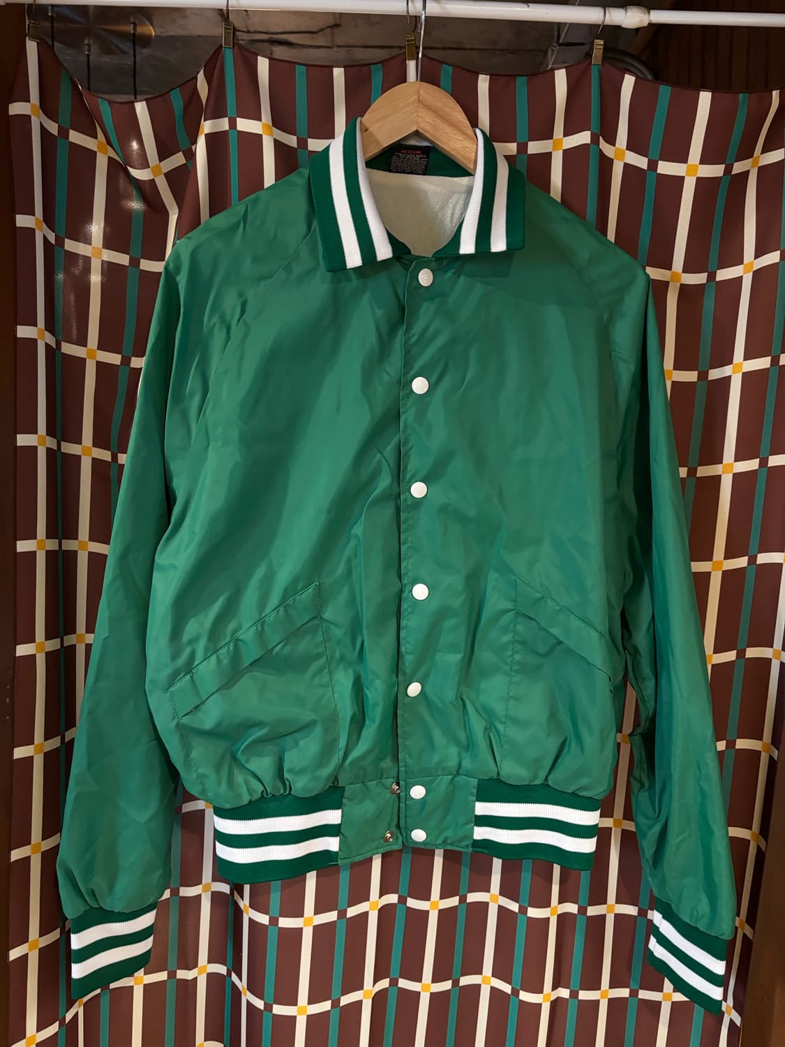 Hilton 빈티지 새틴 봄버 자켓 상품이미지1