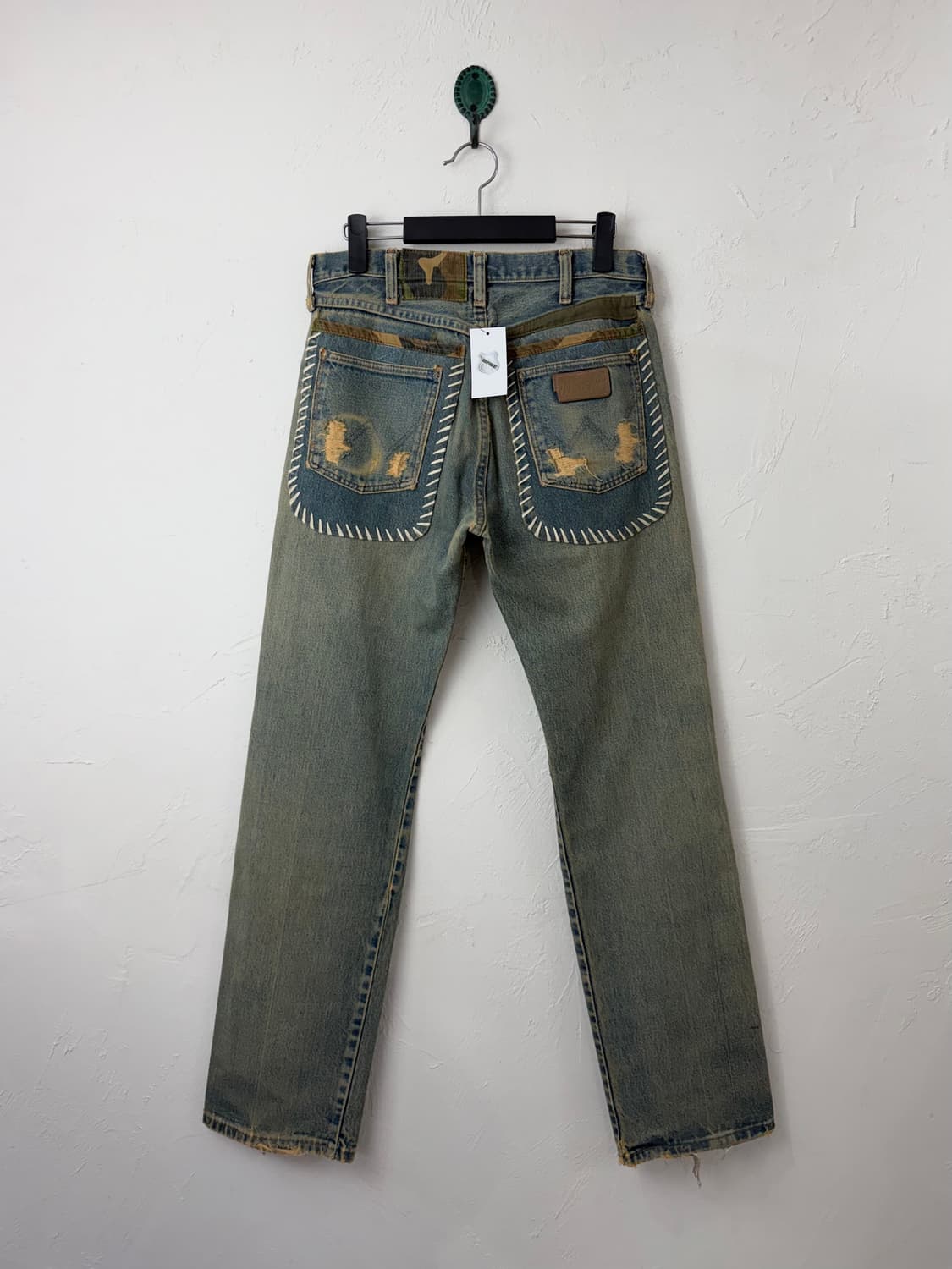 빈티지 랭글러 카모 리메이크 진 상품이미지1