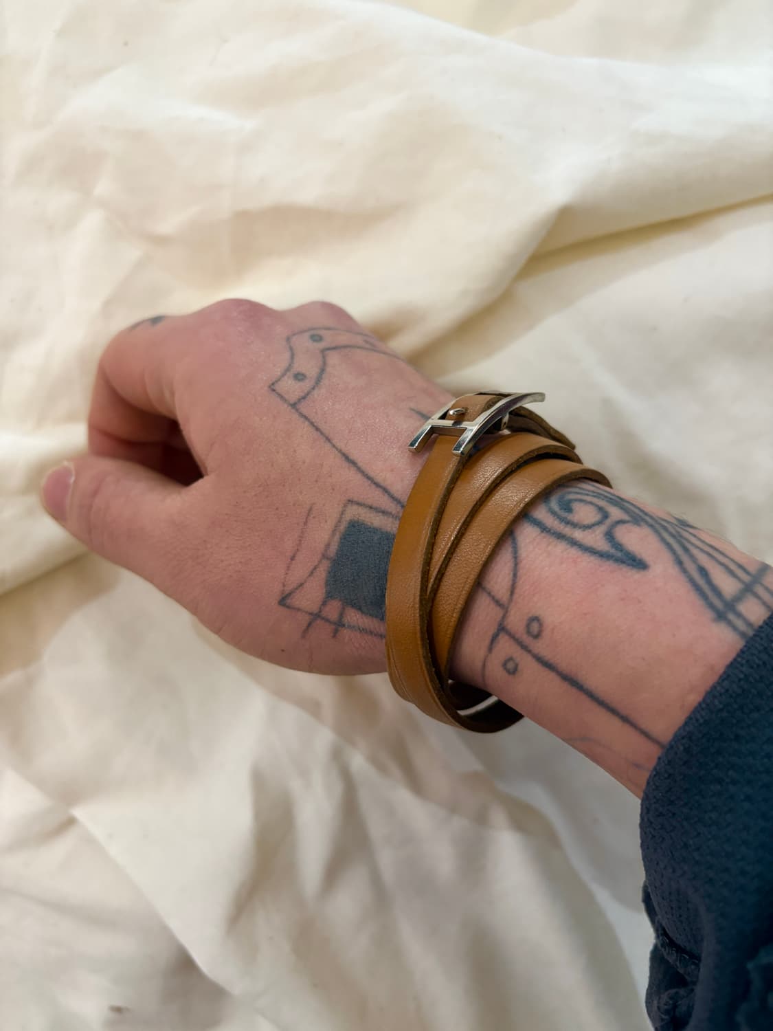 TTF✳️2001‘s  빈티지 에르메스 비하피 트리플투어 상품이미지3