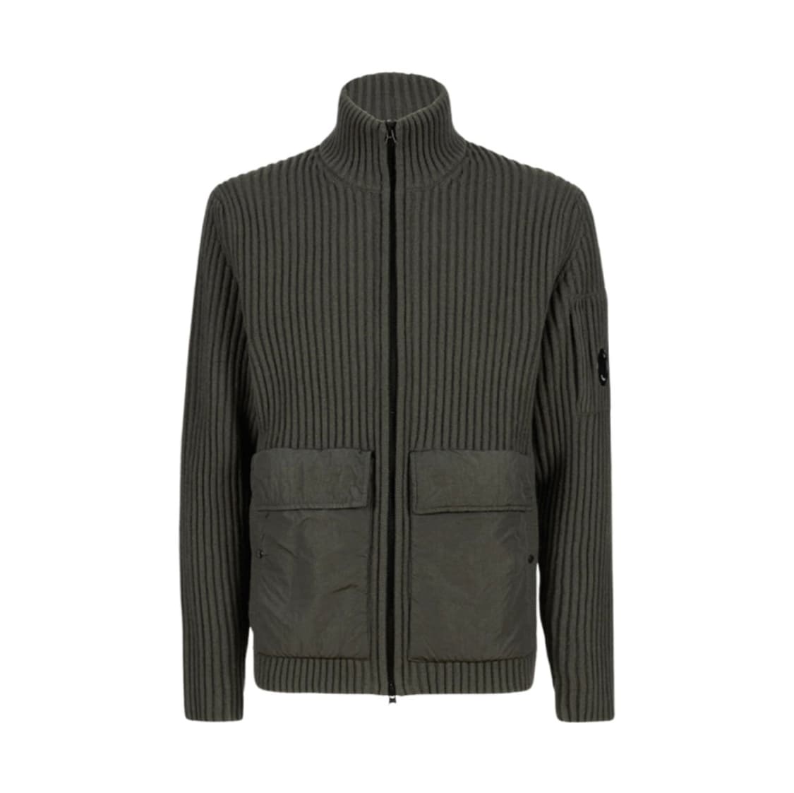 CP컴퍼니 램스울 크롬 혼방 니트집업 상품이미지1