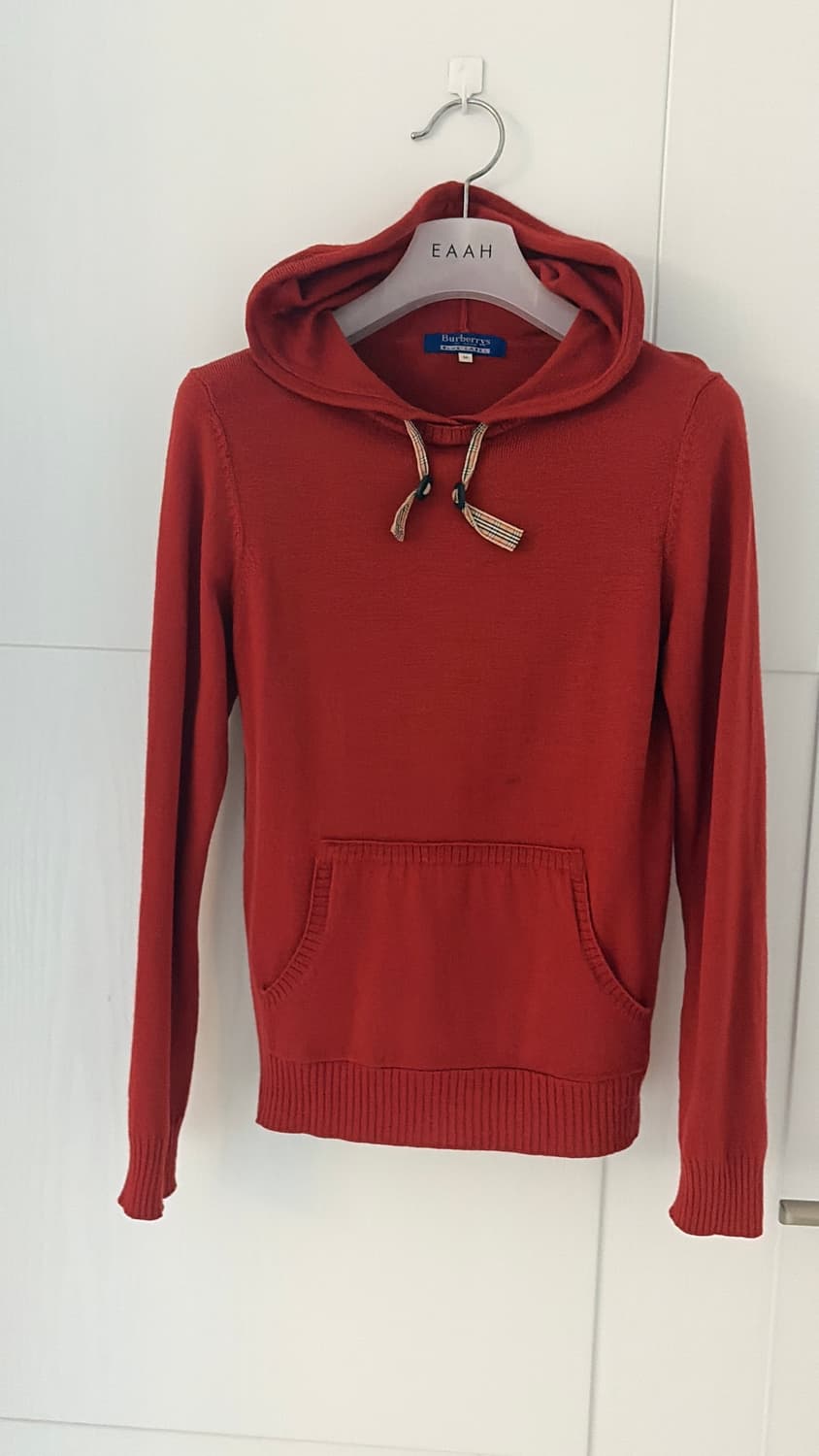 버버리 레드 후드니트 44,55 정품  상품이미지5