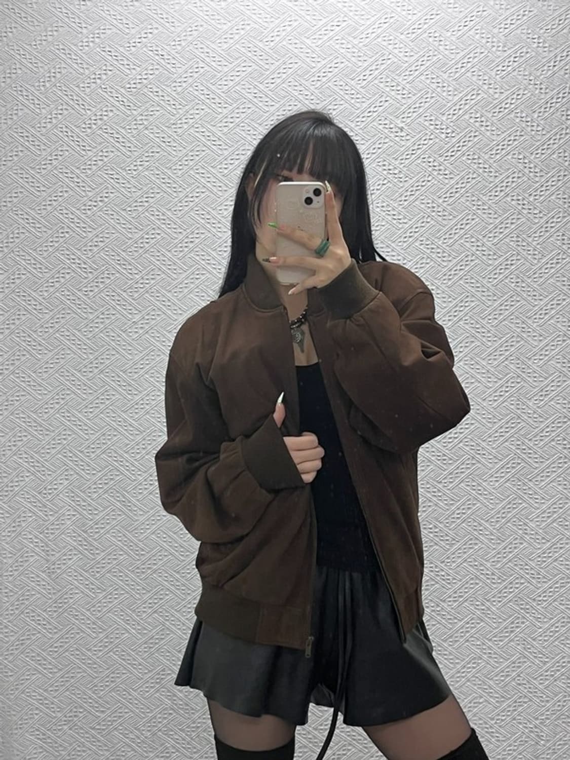 라코스테 모던시크 캐주얼 양가죽 블루종 자켓 100 C09279 상품이미지2