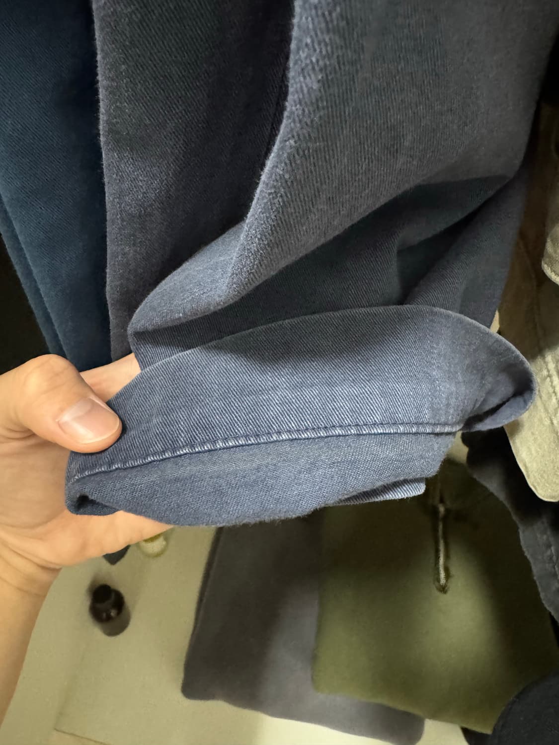 아프레쎄 26ss 빈티지 타입4 치노 트라우저 블루 2사이즈 상품이미지6