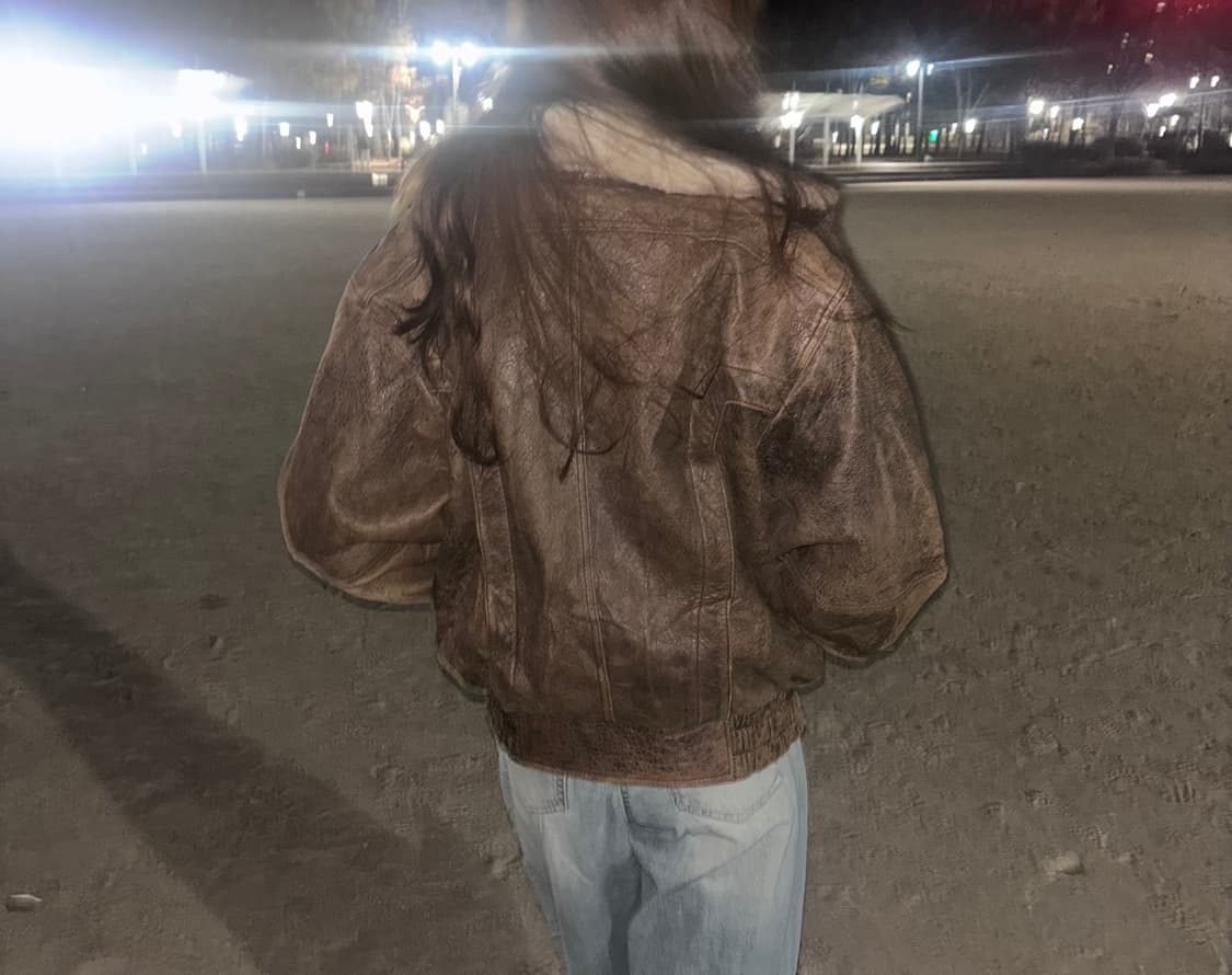 윈드아머 리얼레더 무스탕 가죽 자켓 상품이미지3