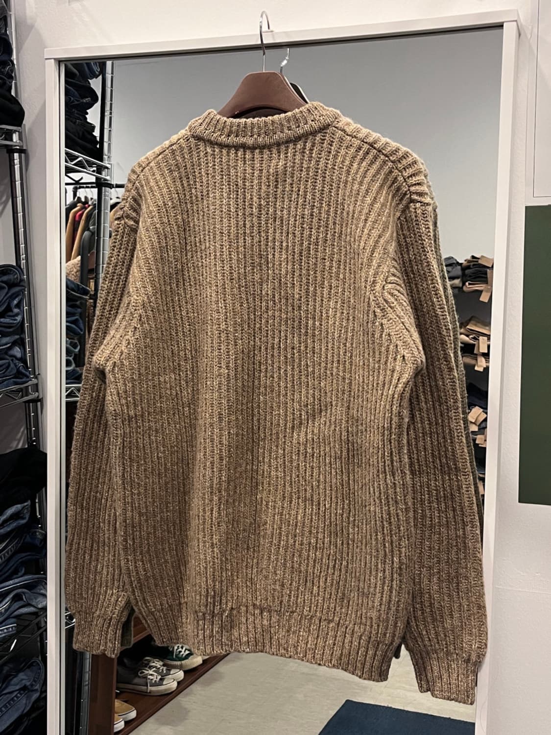 Colours 빈티지 헤비울 헨리넥 니트 상품이미지5