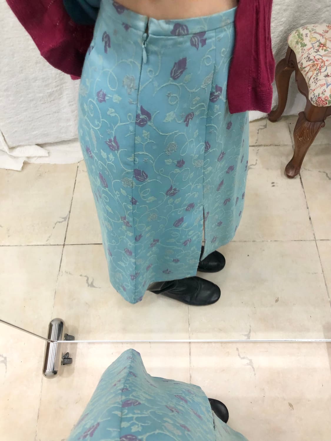 Floral butterfly midi skirt 상품이미지6