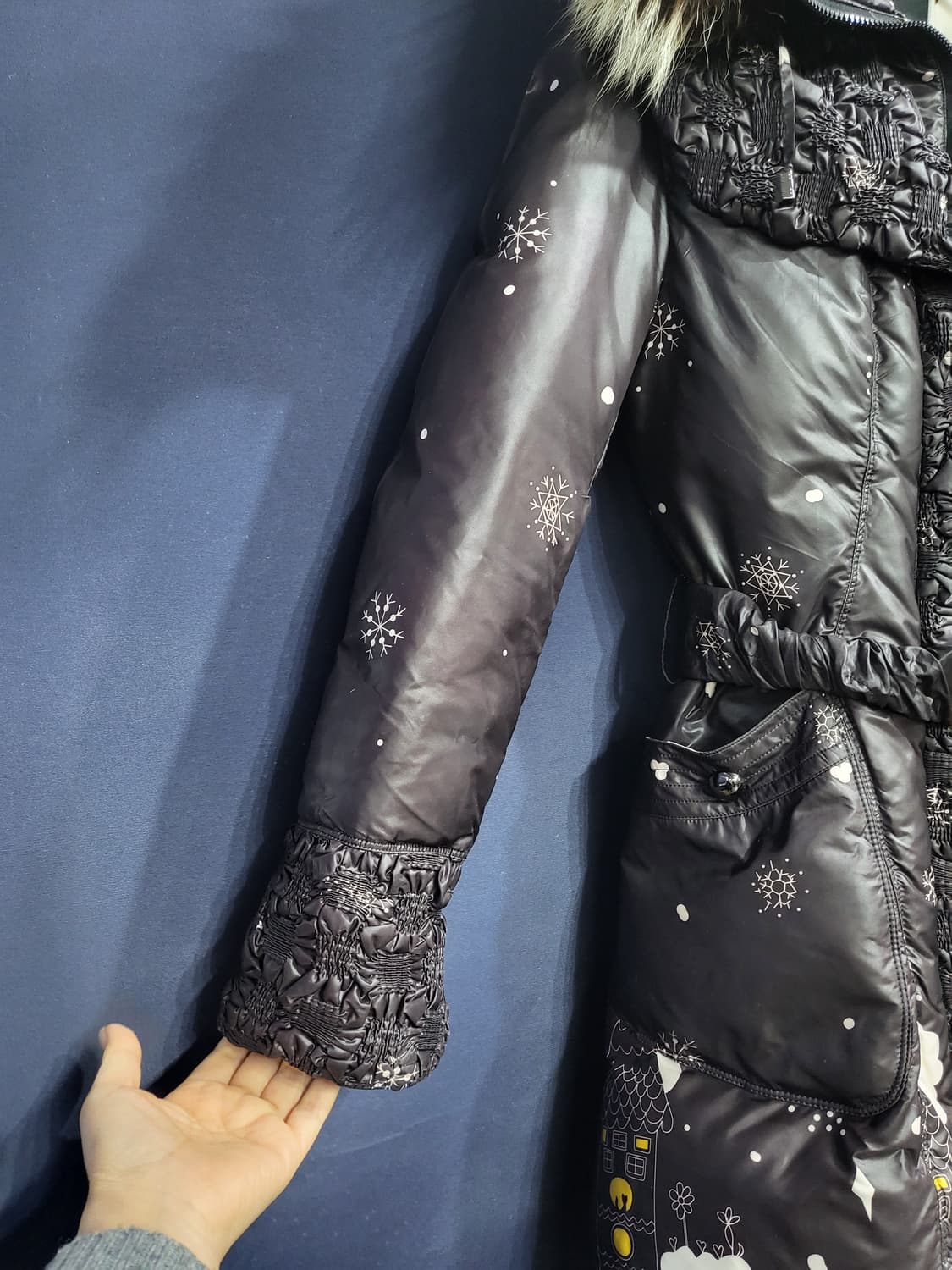 폭스 덕다운 벨트패딩 상품이미지3