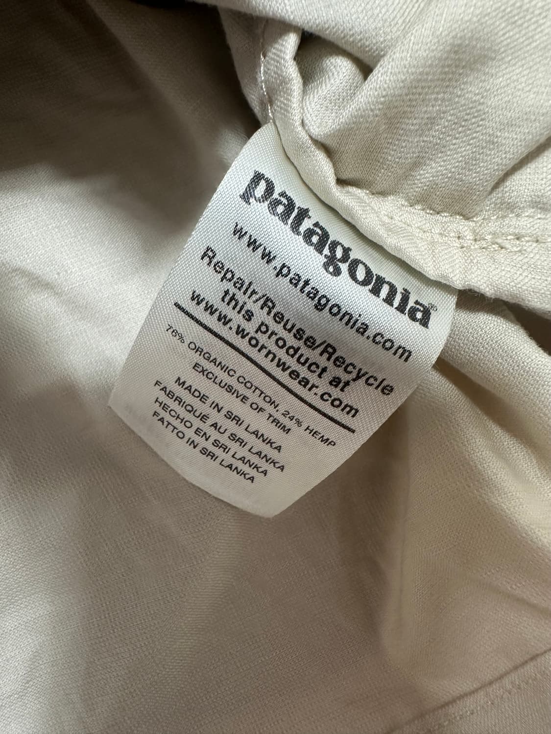 파타고니아 로고 베이지 셔츠자켓 상품이미지6