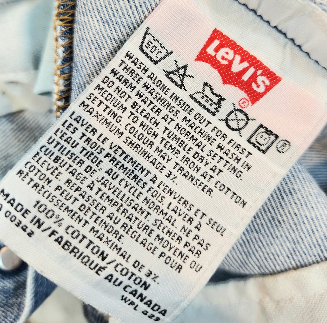 90s 리바이스 캐나다산 501  빈티지 데님 팬츠 상품이미지8