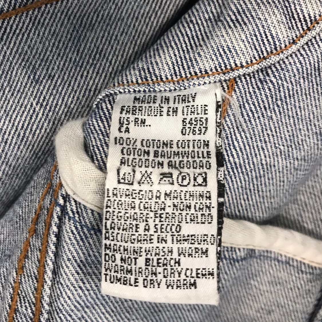 베네통 90s 이태리 블루패밀리 트러커자켓 [48] 상품이미지6