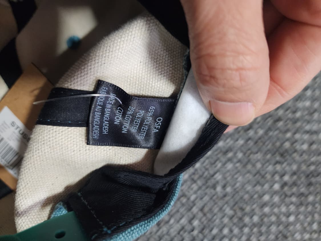 스투시 워시드 데님 볼캡 블루 색상 새상품 상품이미지5