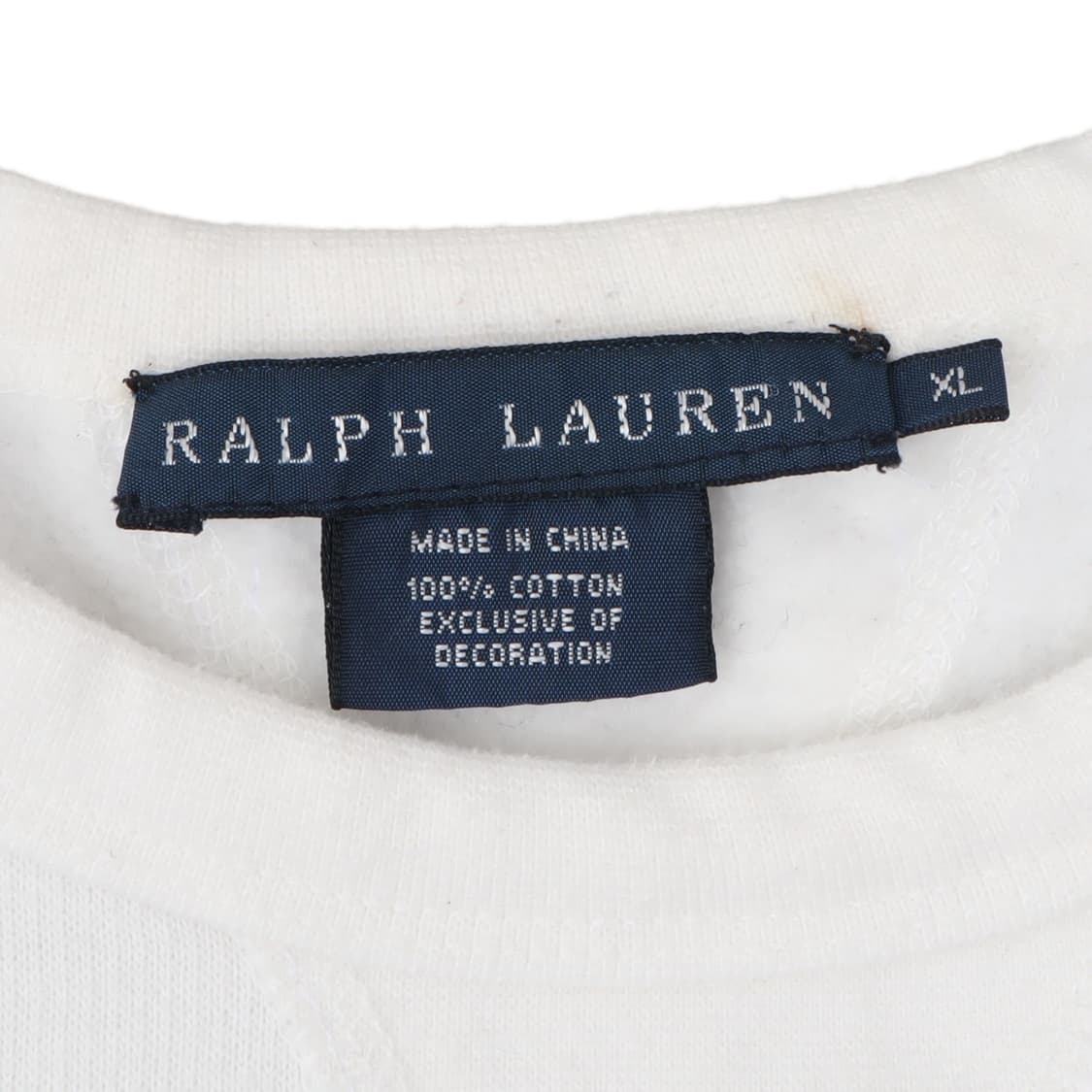 폴로 랄프로렌 화이트 크루넥 베이직 스웻셔츠 상품이미지8