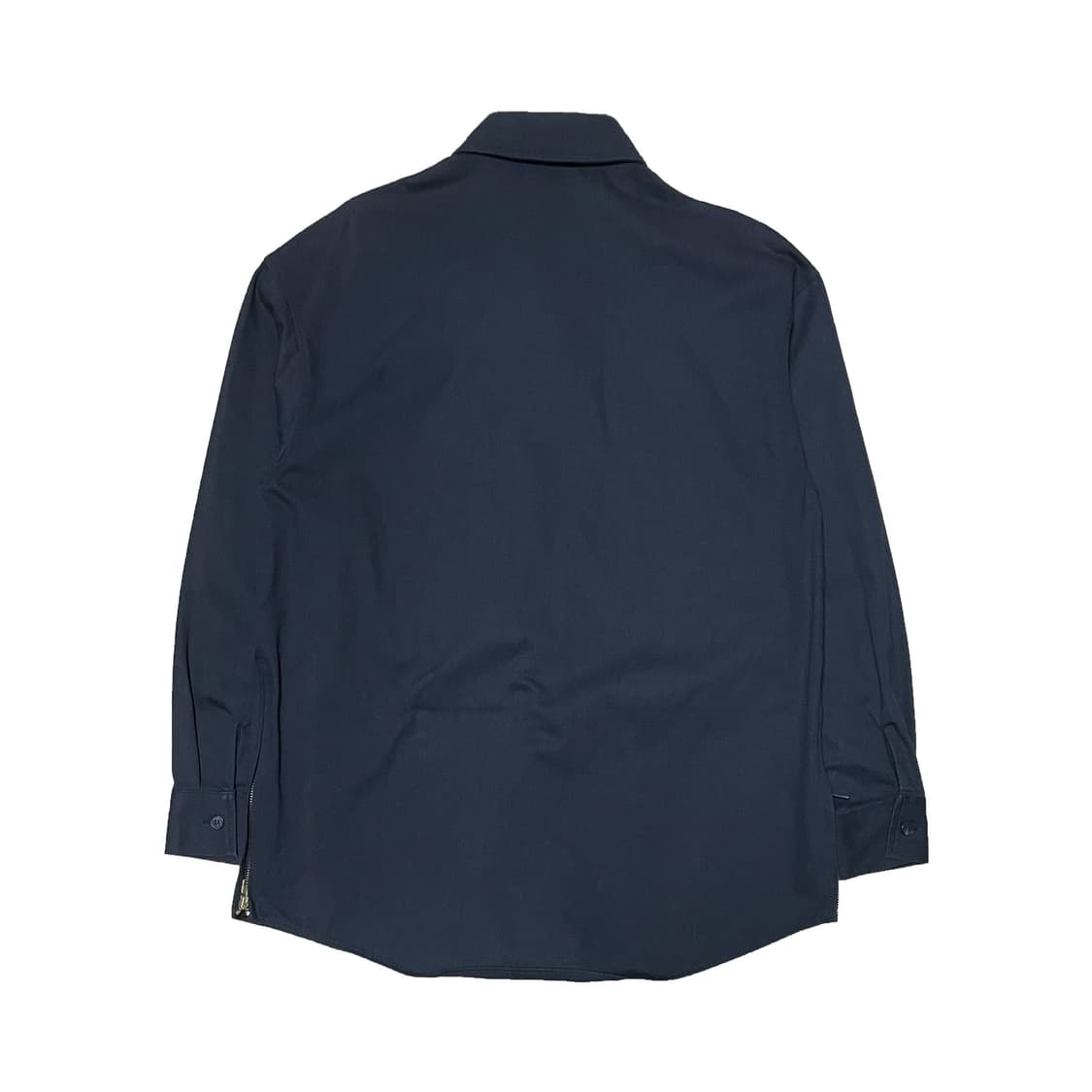 미나브 사이드 지퍼 포켓 셔츠 네이비 상품이미지2